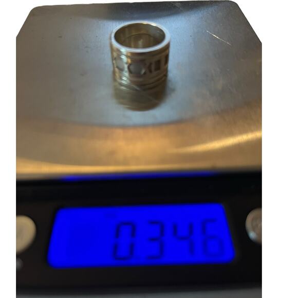 Tiffany & Co. Atlas Wide Band Ring Sterling Silver Roman Numeral Sz 5 - Picture 3 of 13